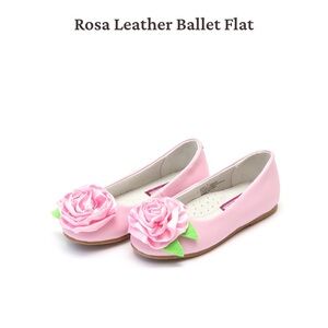 L’amour Rosa Leather Flat